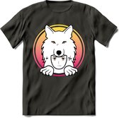 Saitama T-Shirt | Wolfpack Crypto ethereum Heren / Dames | bitcoin munt cadeau - Donker Grijs - XL