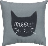 KUSSEN MEOW CATNIP GRIJS 10CM