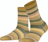 FALKE Steady Stripe Dames Sokken - Groen - Maat 39-42