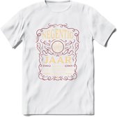 90 Jaar Legendarisch Gerijpt T-Shirt | Bordeauxrood - Ivoor | Grappig Verjaardag Cadeau | Dames - Heren | - Wit - XXL
