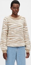 Object Trui Objeve Nonsia L/s Pullover Aop Noos 23039191 Incense/white Tiger Dames Maat - XL