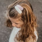 Haarspeldjes met stof - Powder tones basics | Roze, Bruin | Meisje