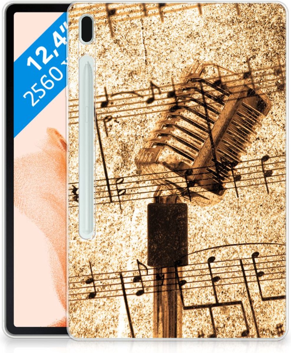 Samsung Galaxy Tab S7FE Tablet Backcover met foto Bladmuziek