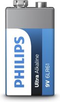 Philips 9V Alkaline 6LR61 Batterij
