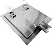WOON-DISCOUNTER.NL - Douchegoot Engan vierkant 20x20cm RVS rooster en flens - RVS - 991141