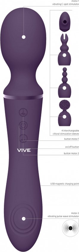 Naomi Purple - Vibromasseur  pression d'air pour clitoris | bol