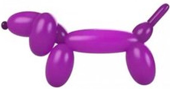 modelleerballon 160 - violet - paars - 50 Stuks, sempertex