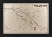 Houten stadskaart van Valkenburg