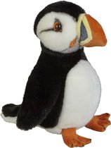 Pluche kleine knuffel dieren Papegaaiduiker vogel van 32 cm - Speelgoed knuffels zeevogels - Leuk als cadeau