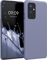 kwmobile telefoonhoesje geschikt voor OnePlus 9 (EU/NA Version) - Hoesje met siliconen coating - Smartphone case in lavendelgrijs