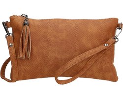 Beagles Pulg Crossbody Schoudertasje Avondtasje Polstas - Cognac