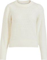 Vila Trui Viangie L/s Puff Knit Top 14070537 Whisper White Dames Maat - M