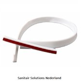 Sanitair Solutions® - Siliconen waterkering laag 50cm wit - Douchebak - Douchegordijn - Douchevloer - Badkamer - drempel - Waterstopper - Waterdrempel - Water Berriere - Zwembad - Airco - Bad