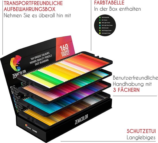 240/300 stuks olie kleurpotloden Set professionele tekening kleurpotlood 240/300 kleuren voor kunstenaar kleur schets kunst benodigdheden | NL