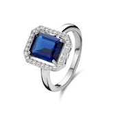 Parte Di Me Mia Colore Dames Ring Zilver - BlauwZilverkleurig - 19.25 mm / maat 60