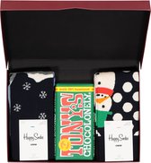 Happy Chocolade cadeauset; Groene sneeuwpret - Unisex - Maat: 41-46