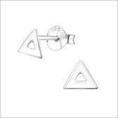 Aramat jewels ® - Zilveren kinder oorbellen driehoek 925 zilver 5mm