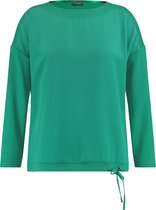 SAMOON Dames Longsleeve met tunnelkoord Electric Green-56