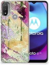 Siliconen Hoesje Motorola Moto E20 | E40 GSM Hoesje Customize Schilderij