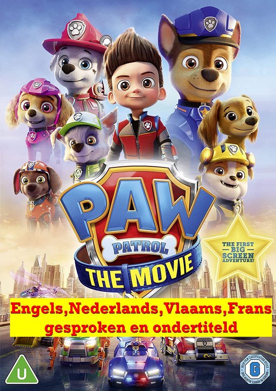 Paw Patrol - The Movie [DVD] [2021] (NL gesproken + NL ondertiteld) (Dvd) |  Dvd's | bol.com