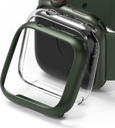 Ringke Slim Apple Watch 7 45MM Hoesje Transparant Groen (2-Pack)