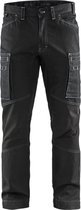 Blaklader Service werkbroek denim stretch 1459-1142 - Zwart - D84