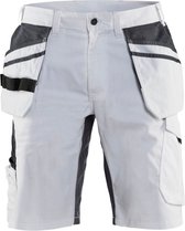 Blaklader Schildersshort met stretch 1099-1330 - Wit/Donkergrijs - C48