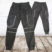 Joggingbroek reflex zwart -s&C-158/164-Joggingbroek jongens