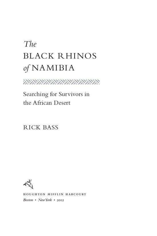 The Black Rhinos of Namibia - cover