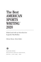 The Best American Series - The Best American Sports Writing 2020