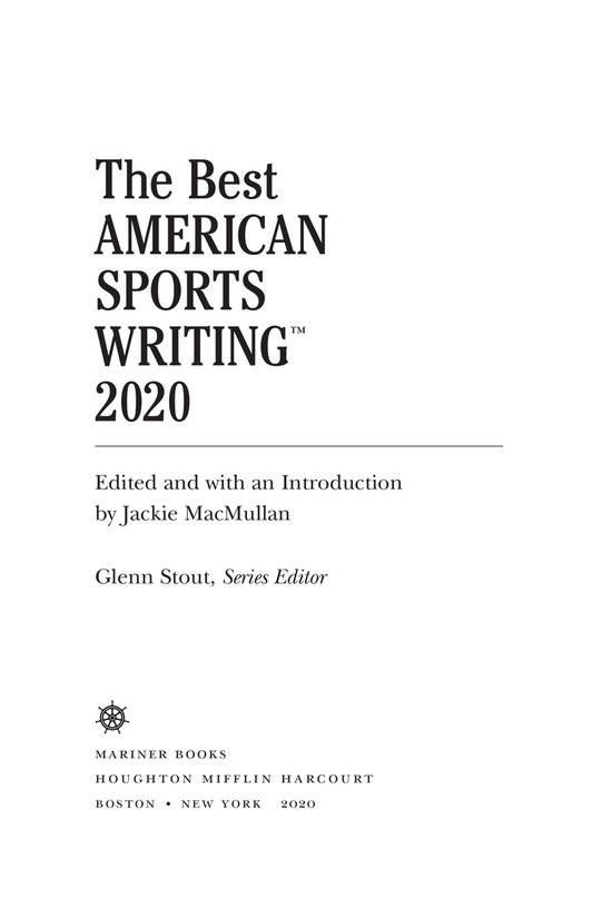 Best American The Best American Sports Writing 2020 (ebook), Glenn