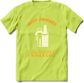 Best Friends Forever T-Shirt | Bier Kleding | Feest | Drank | Grappig Verjaardag Cadeau | - Groen - M