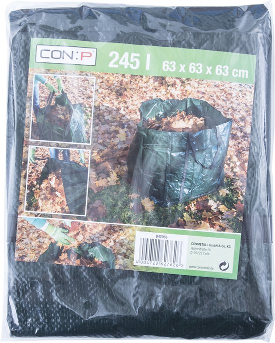 CON:P Vierkante Tuinafvalzak 245Liter - Makkelijk Tuinafval op ruimen - Scheurvast folieweefsel - Herbruikbaar - Opvouwbaar van Merkloos	 — afbeelding 2
