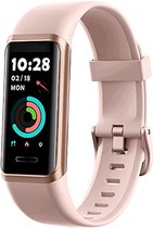 Sport - Fitness Tracker 2021-versie - Horloge voor dames met aangepaste wijzerplaat - Bloedzuurstof- en hartslagmeter - Compatibel met de meeste iOS 9.0 & Android 4 - gerelateerde