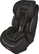 Carkids Verstelbaar Kinderautostoeltje Zwart en Wit | Kinderautostoel Groep 1-2-3 met Isofix en Top Tether Connector | Kinderen van 9 Maanden -12 Jaar | 9-36 kg