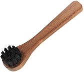 Schoen Inwrijf insmeer borstel - Zwarte haren, houten borstel