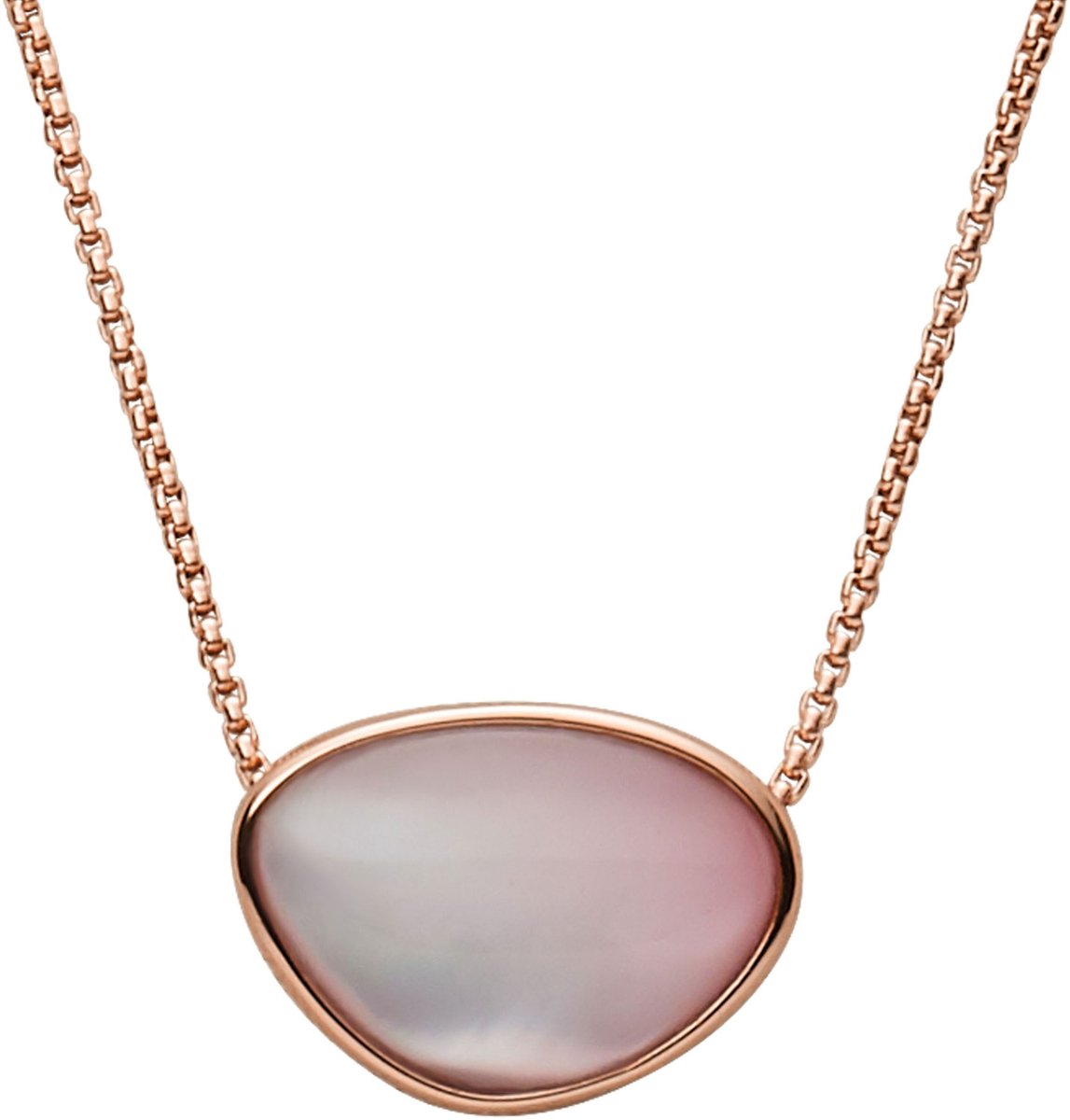Skagen Dames Staal Glass Stone ketting One Size 88330765