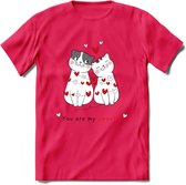 You Are My Sweety - Valentijn T-Shirt | Grappig Valentijnsdag Cadeautje voor Hem en Haar | Dames - Heren - Unisex | Kleding Cadeau | - Roze - M