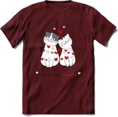 You Are My Sweety - Valentijn T-Shirt | Grappig Valentijnsdag Cadeautje voor Hem en Haar | Dames - Heren - Unisex | Kleding Cadeau | - Burgundy - XXL