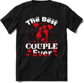 The Best Couple Ever - Valentijn T-Shirt | Grappig Valentijnsdag Cadeautje voor Hem en Haar | Dames - Heren - Unisex | Kleding Cadeau | - Zwart - XXL