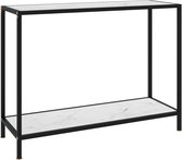 Decoways - Wandtafel 100x35x75 cm gehard glas wit