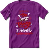 You Are The Best Thing - Valentijn T-Shirt | Grappig Valentijnsdag Cadeautje voor Hem en Haar | Dames - Heren - Unisex | Kleding Cadeau | - Paars - XXL