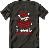 You Are The Best Thing - Valentijn T-Shirt | Grappig Valentijnsdag Cadeautje voor Hem en Haar | Dames - Heren - Unisex | Kleding Cadeau | - Donker Grijs - M