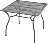 Decoways - Tuintafel 90x90x72 cm staalgaas