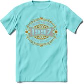 1997 The One And Only T-Shirt | Goud - Zilver | Grappig Verjaardag  En  Feest Cadeau | Dames - Heren | - Licht Blauw - L