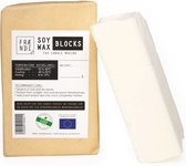 Premium Soja Was - Blokvorm - 100% natuurlijke Sojawas - Lokaal (EU) geproduceerd - Plasticvrij verzonden - 1 kg Wax - Kaarsen maken