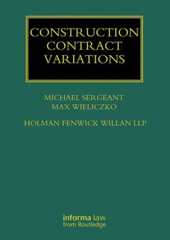 Construction Contract Variations - cover