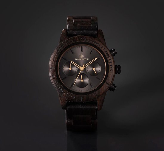 De officiële WoodWatch | Dark Eclipse | Houten horloge heren
