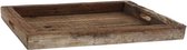 Dienblad - robuust oud hout - 60 x 60 cm