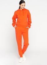 LOLALIZA Basic hoody - Oranje - Maat S